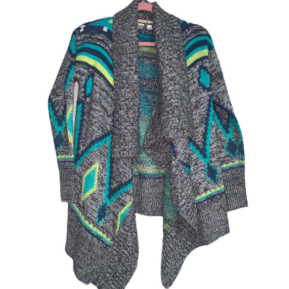 ROXY Aztec tribal cardigan sweater
